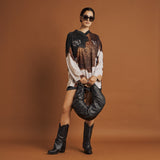 Unisa Guria Μπότες Flap Cowboy - Μαύρο Δέρμα