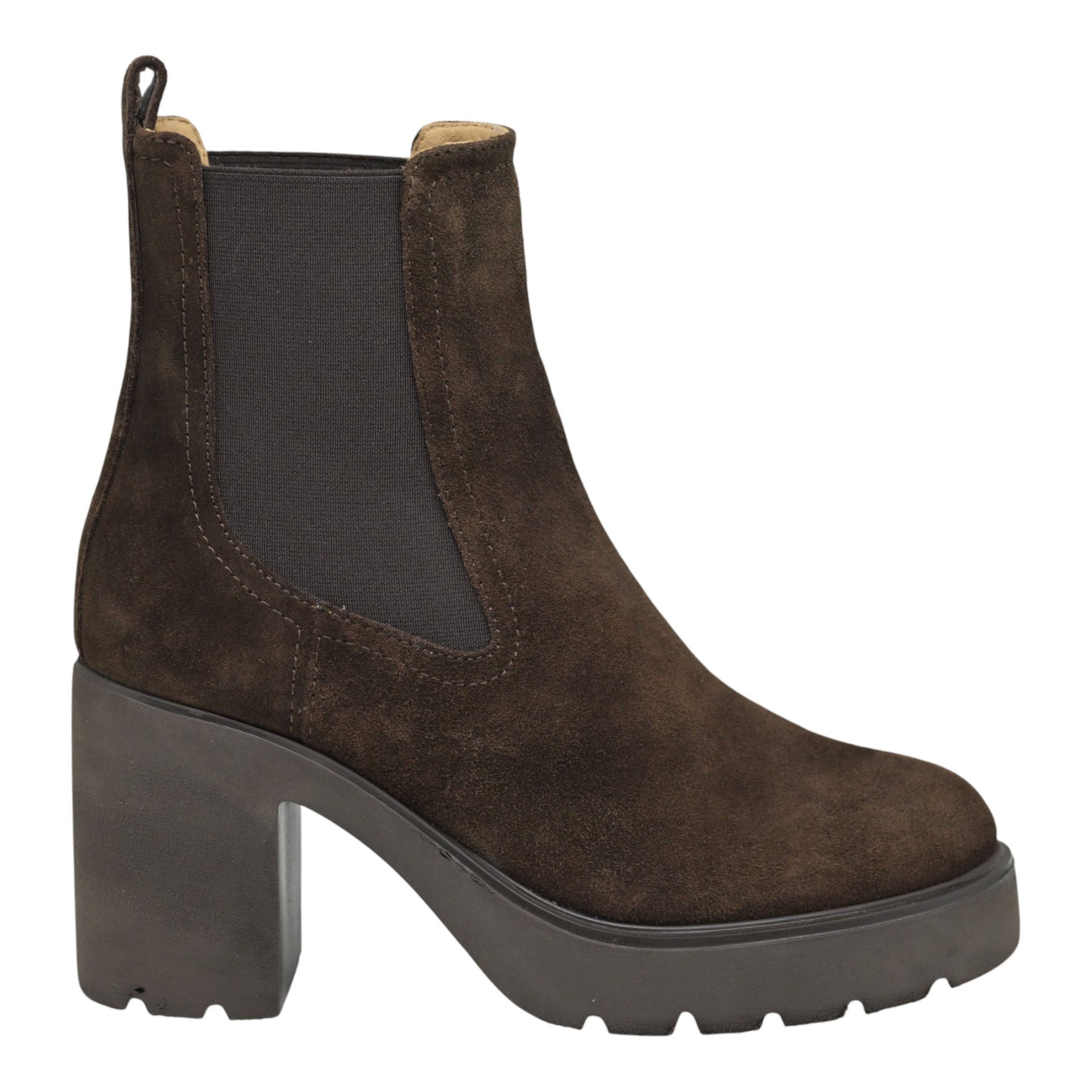 Unisa Klino Chunky Μποτάκια με Τακούνι - Καφέ Καστόρ