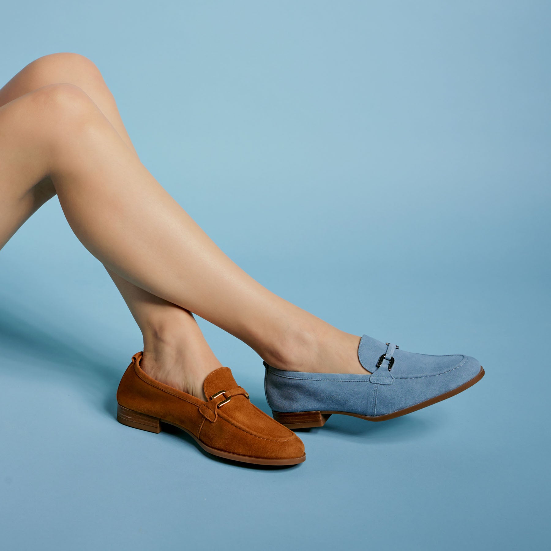Unisa Deneri Loafers Androgynous με Αγκράφα - Jeans Καστόρ