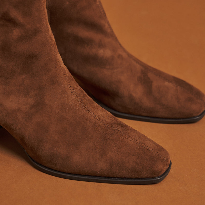 Unisa Lucas Κλασικά Μποτάκια με Τακούνι - Ταμπά Καστόρ