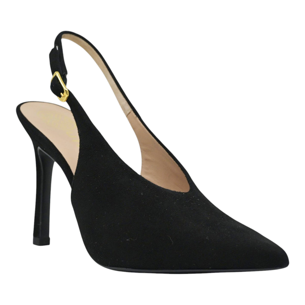 Unisa Tabar Γόβες Slingback - Μαύρο Σουέντ