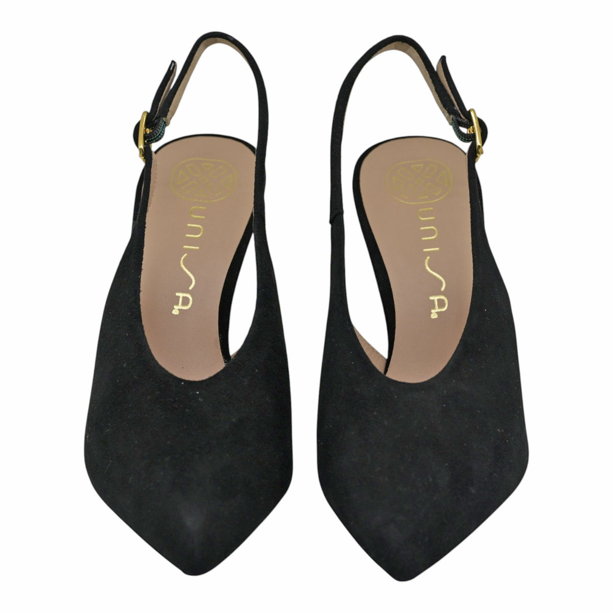 Unisa Tabar Γόβες Slingback - Μαύρο Σουέντ