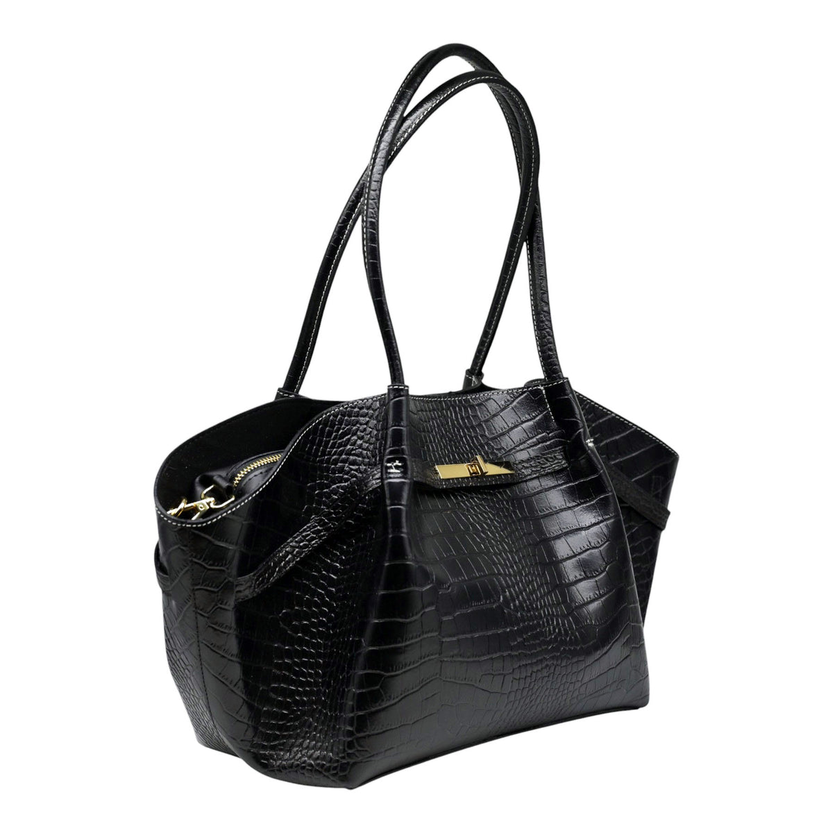ViaMailBag Zuma Τσάντα Ώμου Ανάγλυφη - Μαύρη