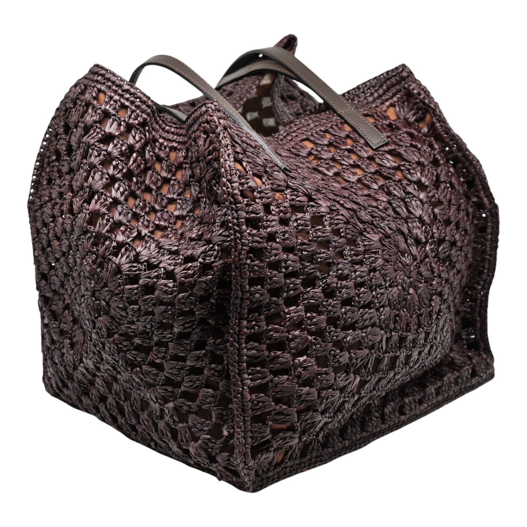 ViaMailBag Dana Τσάντα Ώμου Πλεκτή - Dark Moro