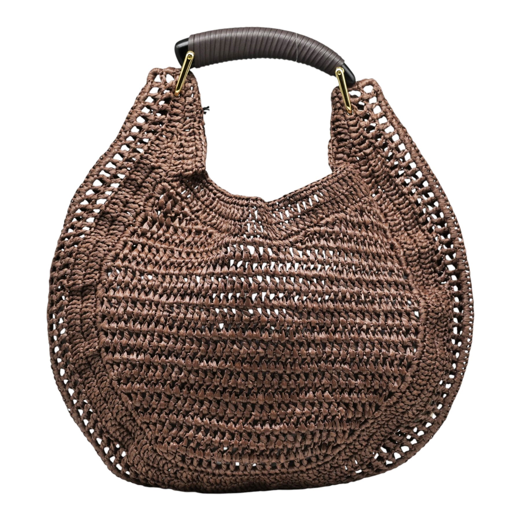 ViaMailBag Dana Τσάντα Χειρός Ψάθινη - Καφέ