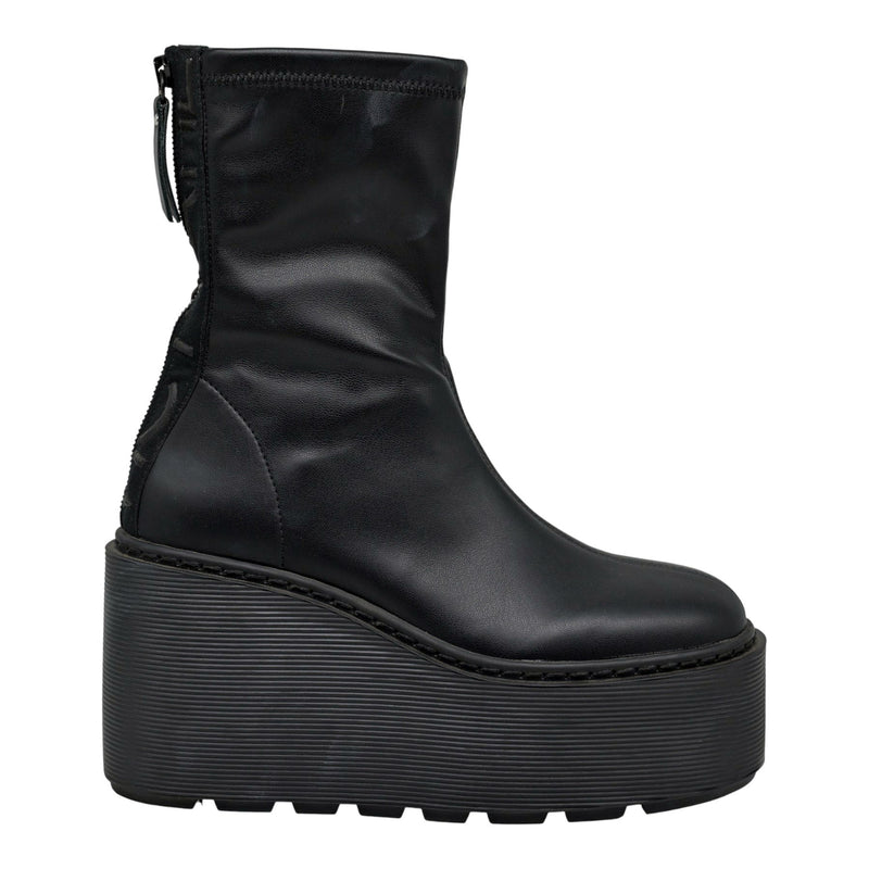 Vic Matie 2652 Μποτάκια Εφαρμοστά με Ανάγλυφη Πλατφόρμα - Μαύρα