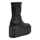 Vic Matie 2652 Μποτάκια Εφαρμοστά με Ανάγλυφη Πλατφόρμα - Μαύρα