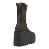 Vic Matie 2664 Μποτάκια Εφαρμοστά με Πλατφόρμα - Καφέ Σουέντ