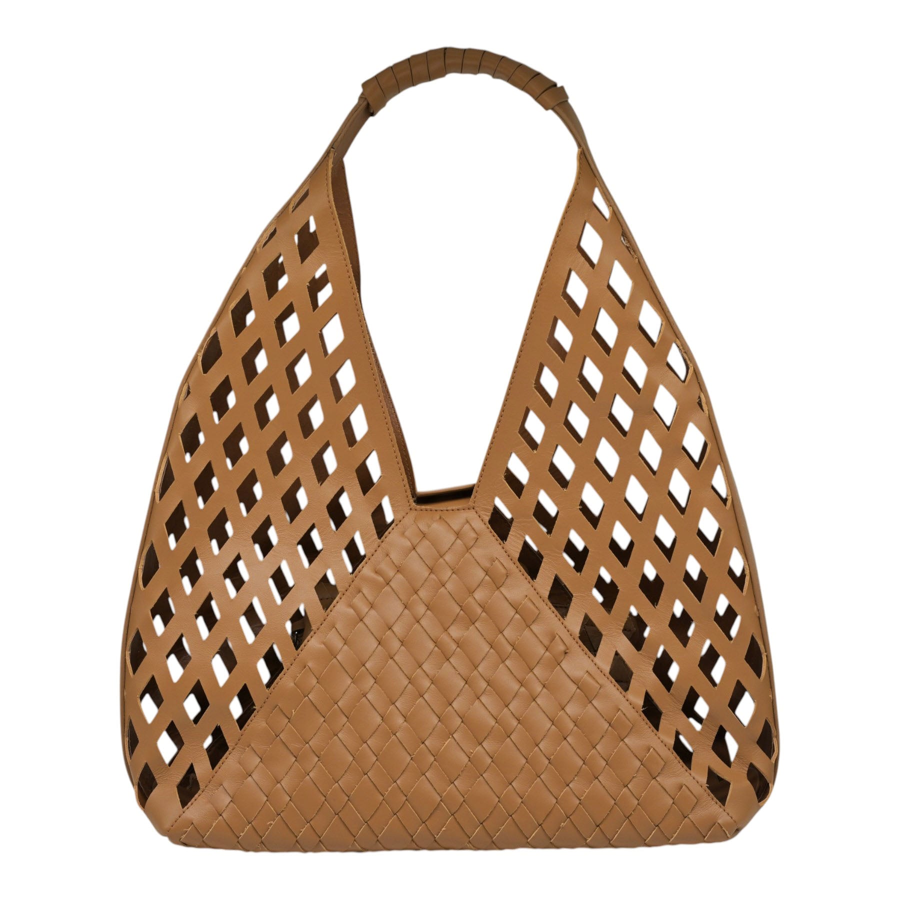 Vic Matie T420 Τσάντα Ώμου Διάτρητη - Bisquit