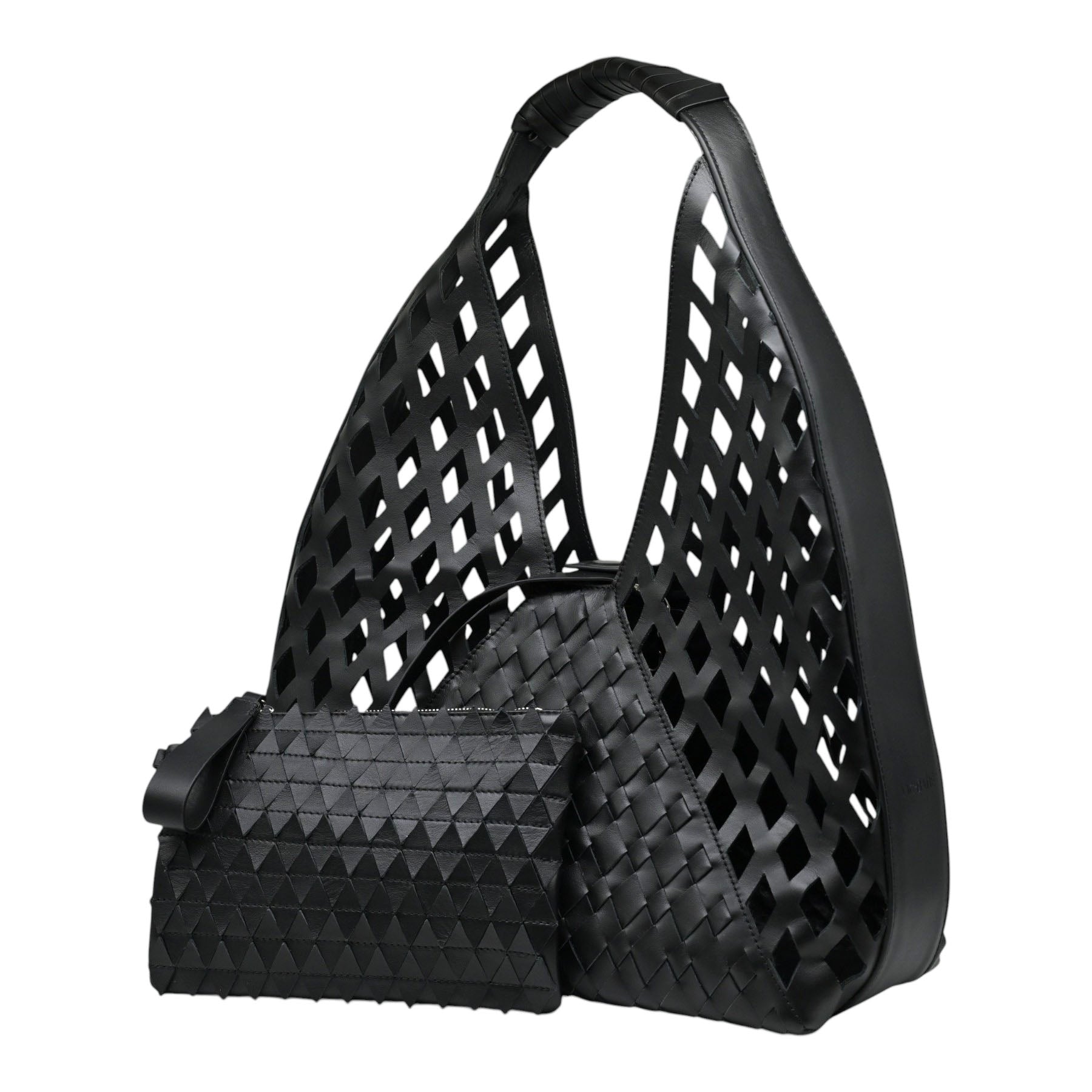 Vic Matie T420 Τσάντα Ώμου Διάτρητη - Μαύρη