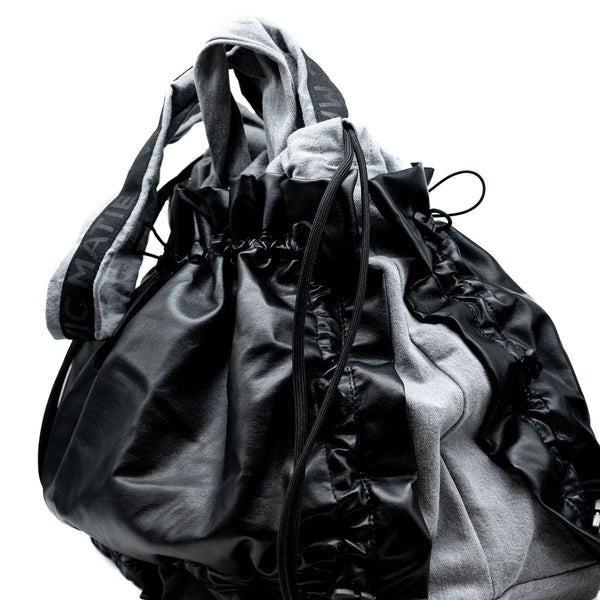 Vic Matie 706 Τσάντα Backpack Scrunchie - Μαύρο/Γκρι