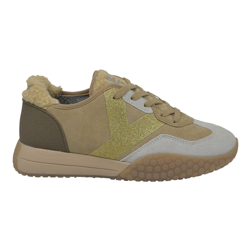 Keh Noo 9761 Vintage Sneakers - Κάμελ Σουέντ