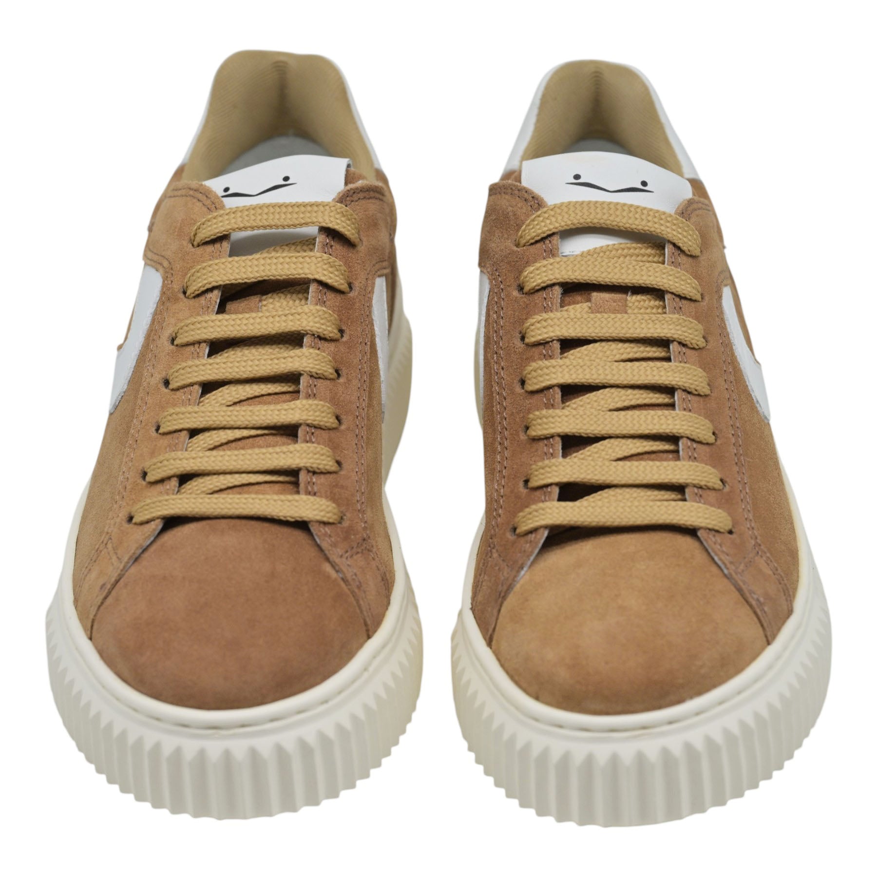 Voile Blanche 7542 Sneakers με Ανάγλυφη Σόλα - Κάμελ Σουέντ
