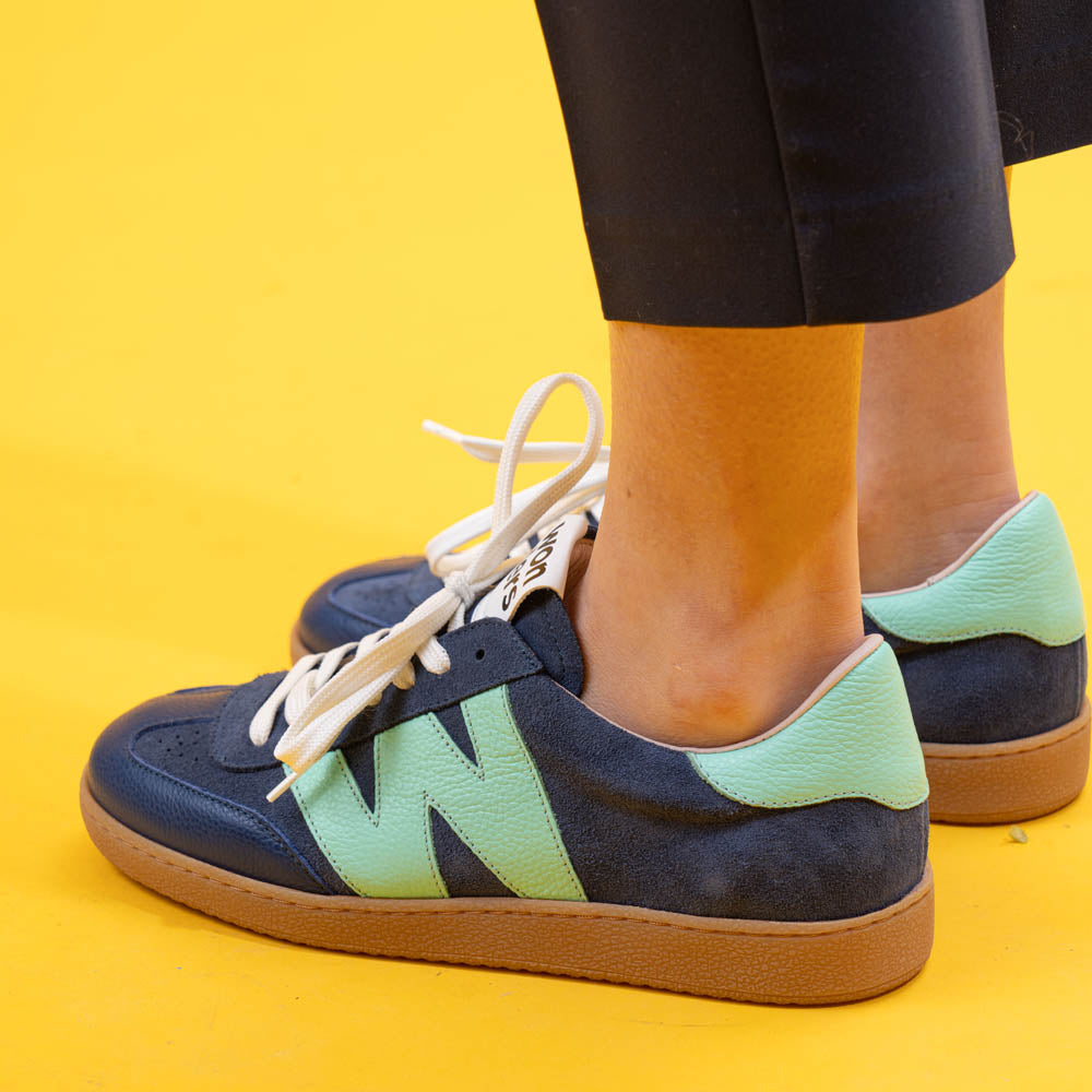 Wonders 2001 Sneakers με W - Μπλέ Σουέντ