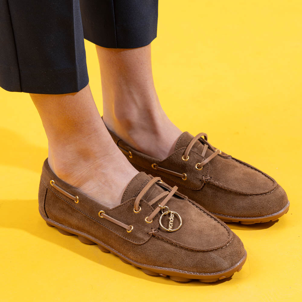 Wonders 2104 Δετά Boat Shoes με Κρεμαστό - Cognac