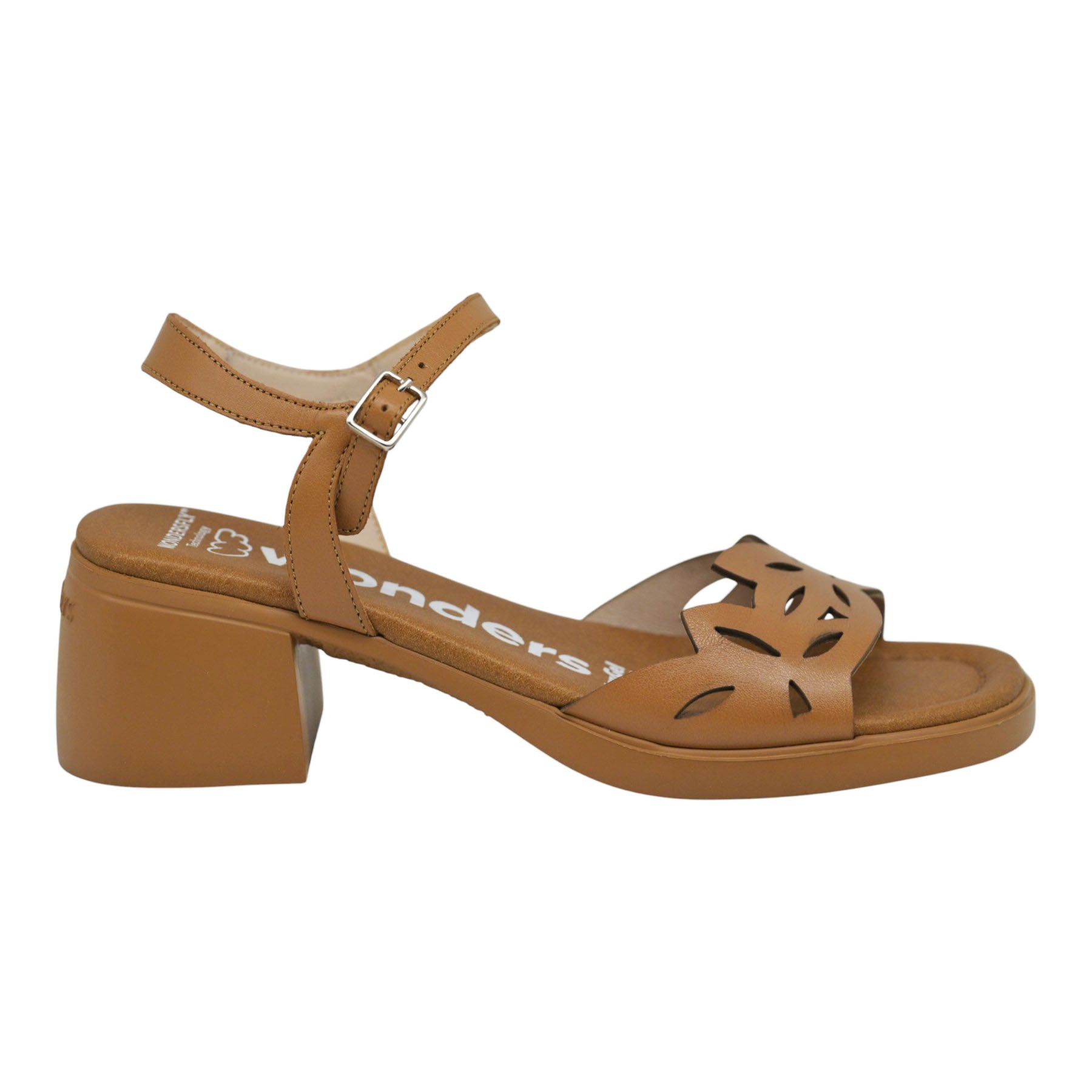 Wonders 2301 Πέδιλα Slingback με Χοντρό Τάκούνι - Cuero
