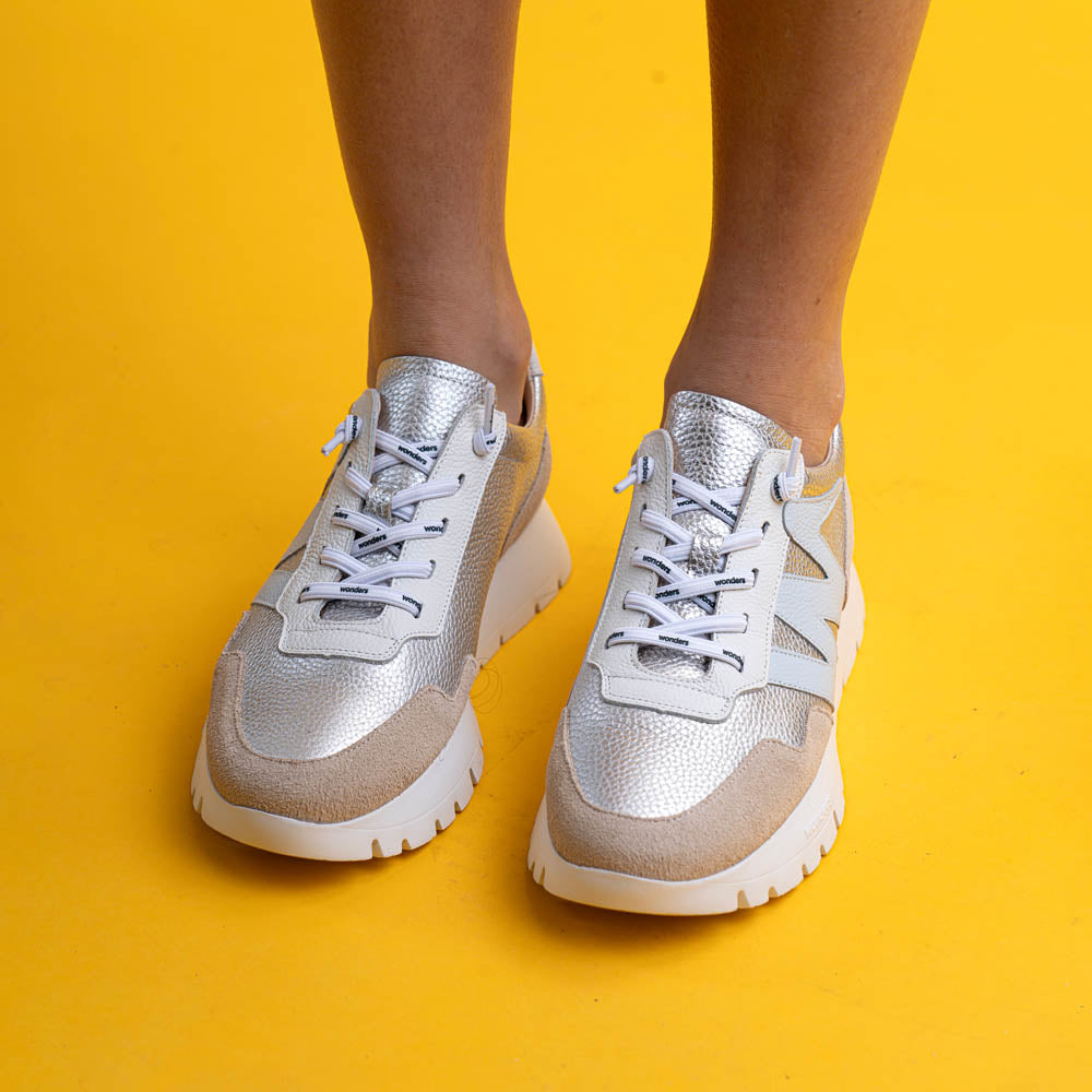 Wonders 24101 Sneakers με W - Beige