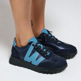 Wonders 2476 Sneakers με W - Μπλέ