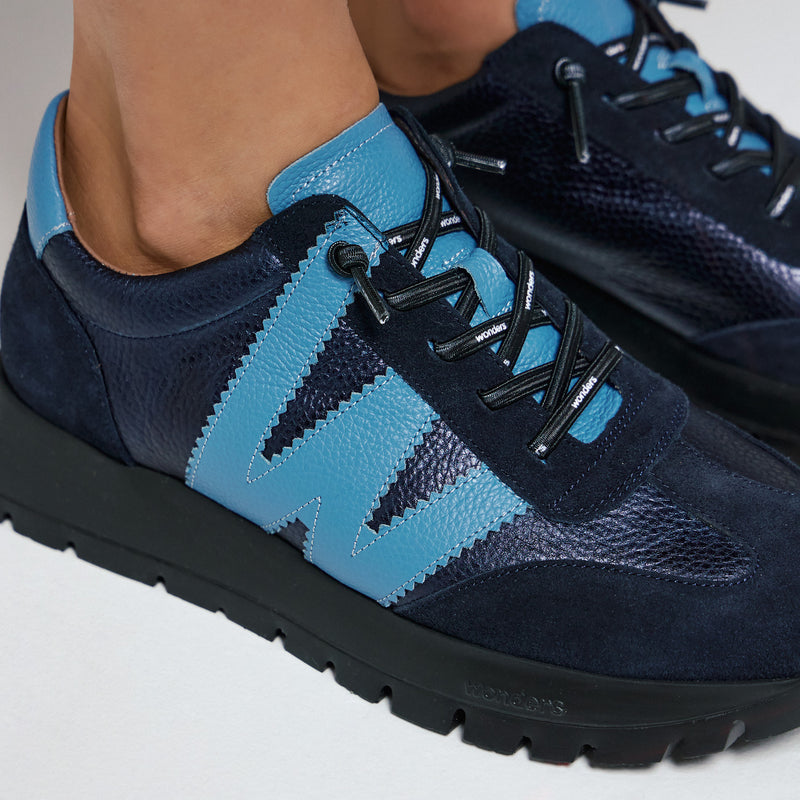 Wonders 2476 Sneakers με W - Μπλέ