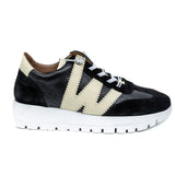 Wonders 2476 Sneakers με W - Μαύρα