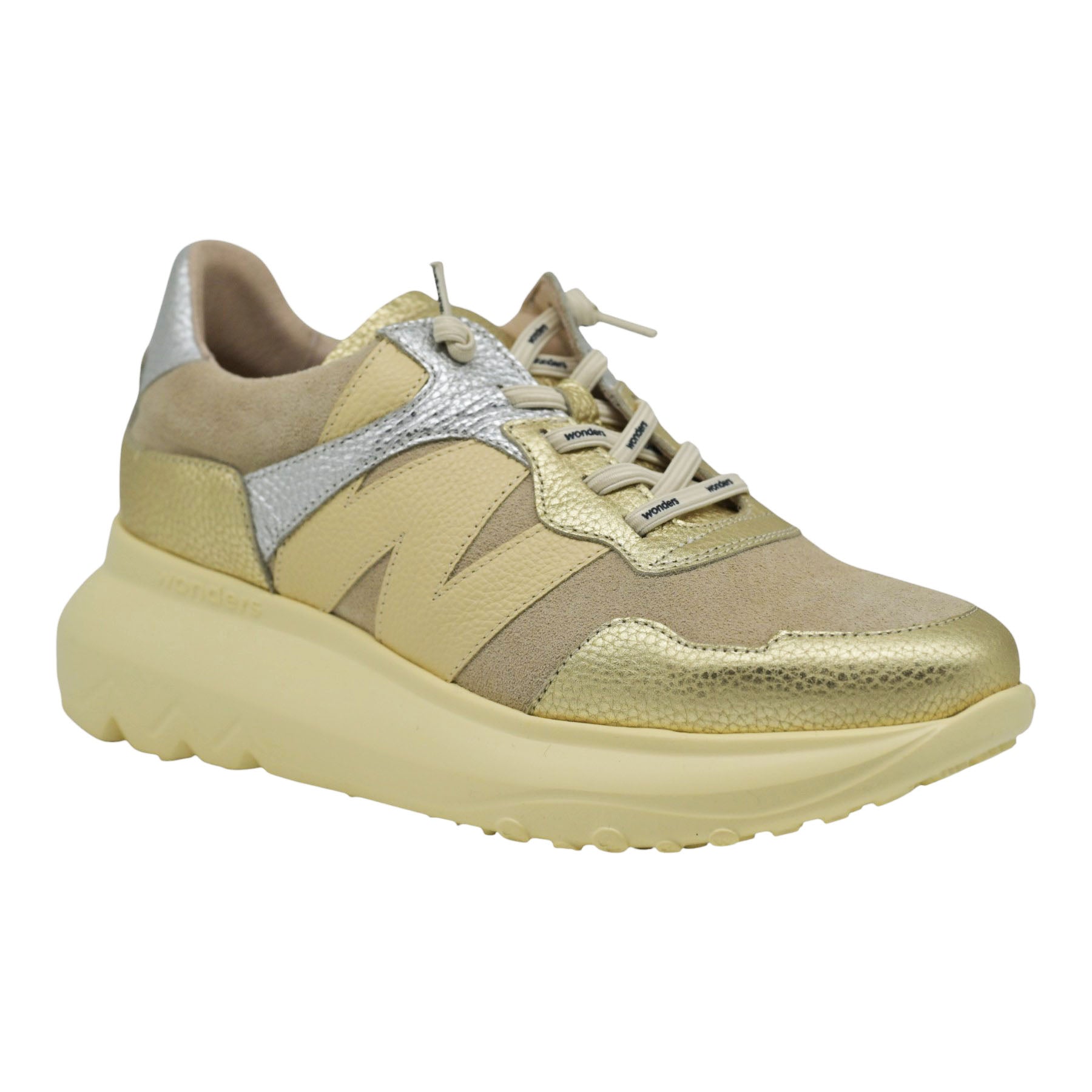Wonders 4020 Sneakers Chunky με W - Platino
