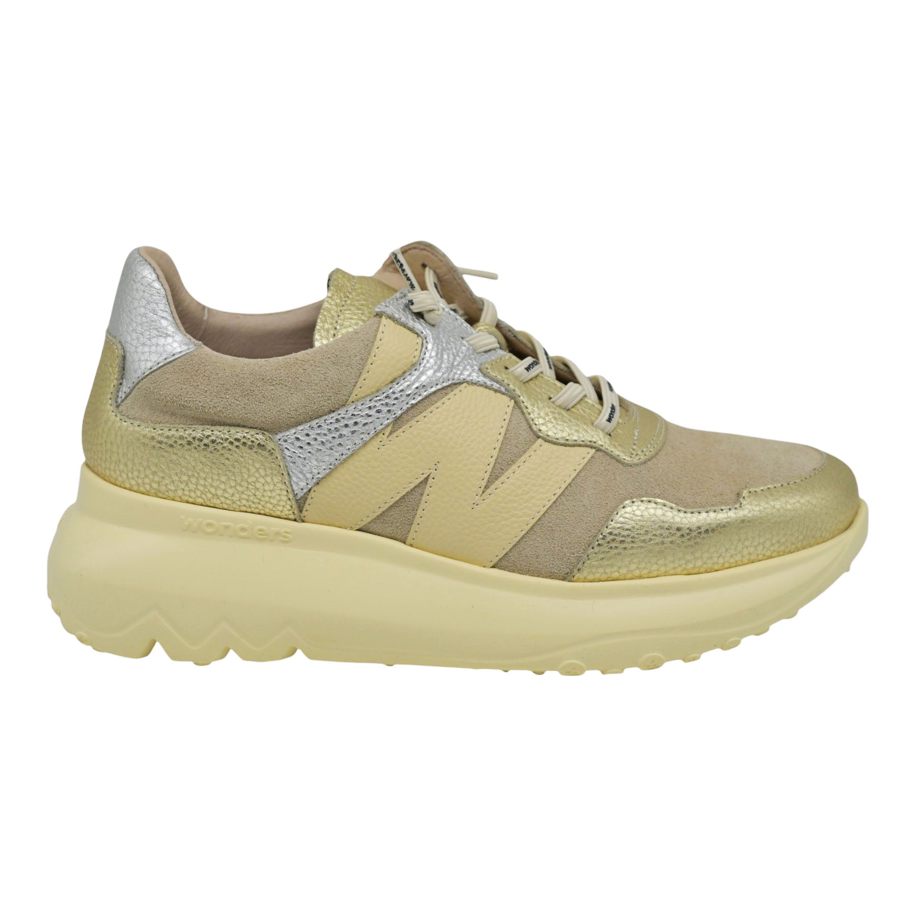 Wonders 4020 Sneakers Chunky με W - Platino
