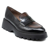 Wonders 7202 Κλασικά Loafers - Καφέ με Μαύρο