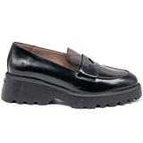 Wonders 7202 Κλασικά Loafers - Μαύρο με Μπορντό