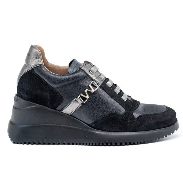 Wonders 6610 Sneakers με Σόλα Πλατφόρμας - Μαύρο