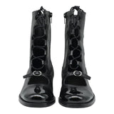 Zinda 2869 Μποτάκια Lace Up με Χαμηλό Τακούνι - Μαύρα