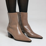 Zinda 3225 Μποτάκια Western Polished - Taupe