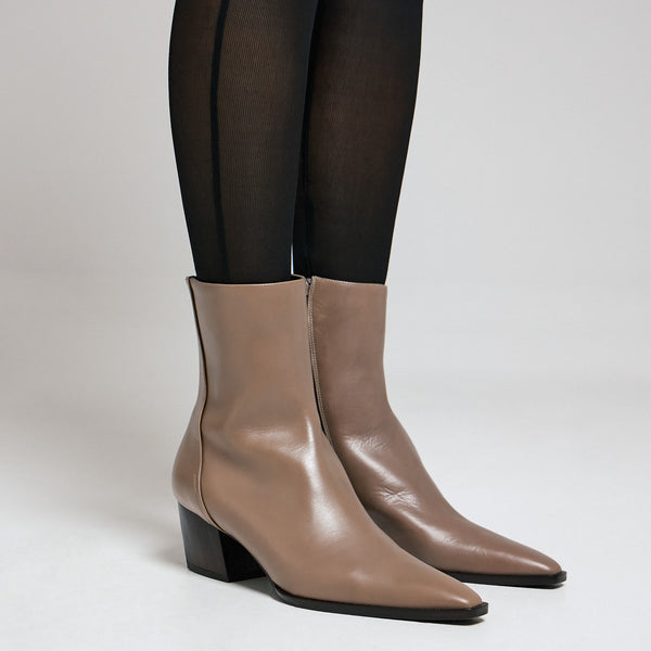 Zinda 3225 Μποτάκια Western Polished - Taupe