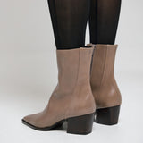 Zinda 3225 Μποτάκια Western Polished - Taupe