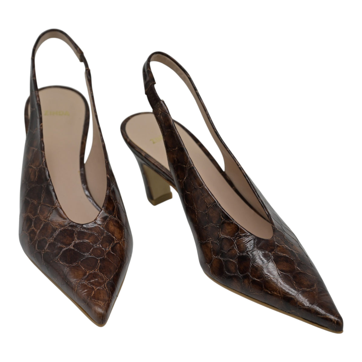 Zinda 3403 Γόβες Slingback Ανάγλυφες - Cuero