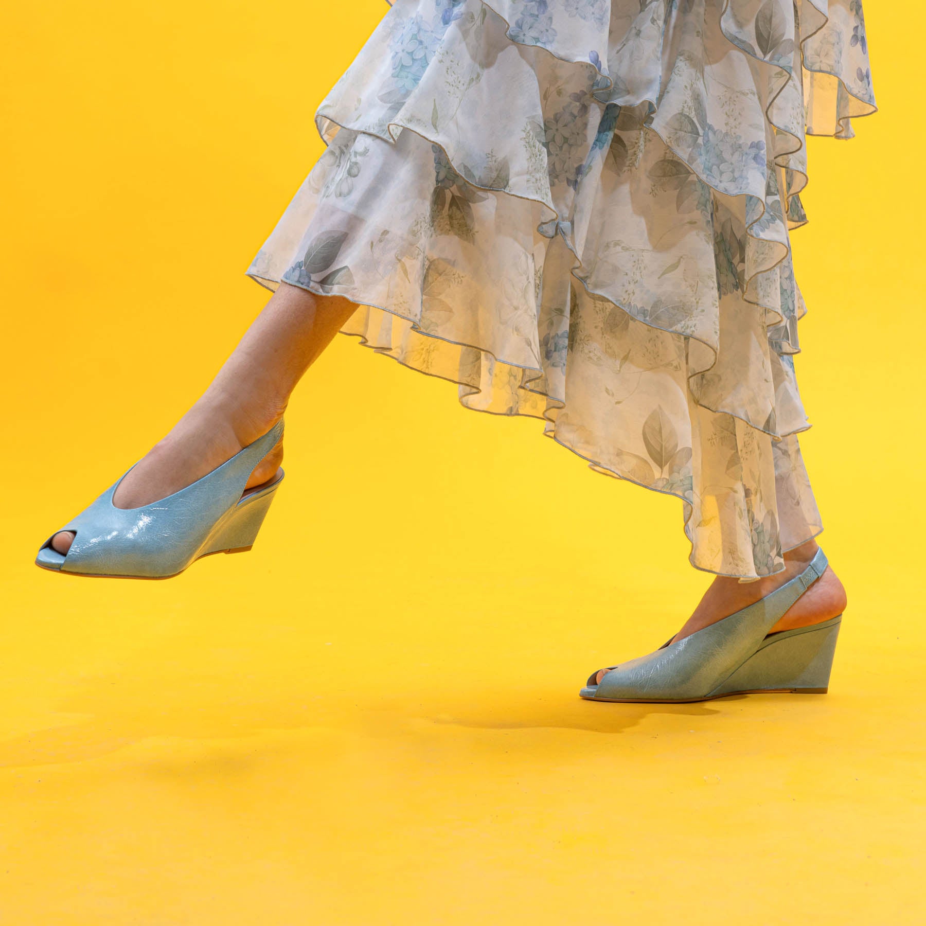 Zinda 3415 Γόβες Slingback με Πλατφόρμα - Sky