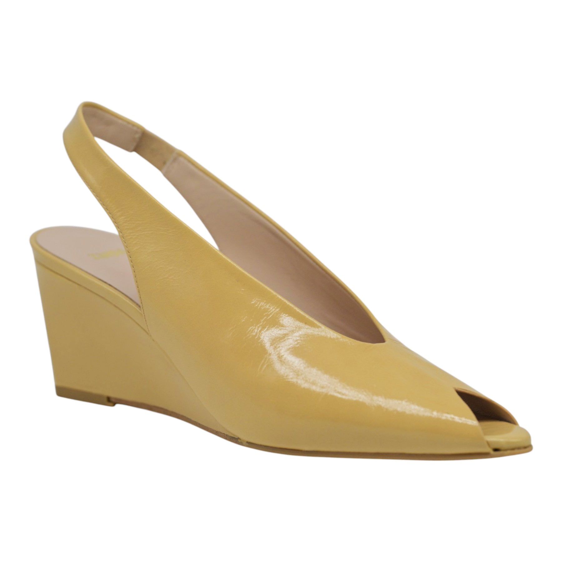 Zinda 3415 Γόβες Slingback με Πλατφόρμα - Torrone Λουστρίν
