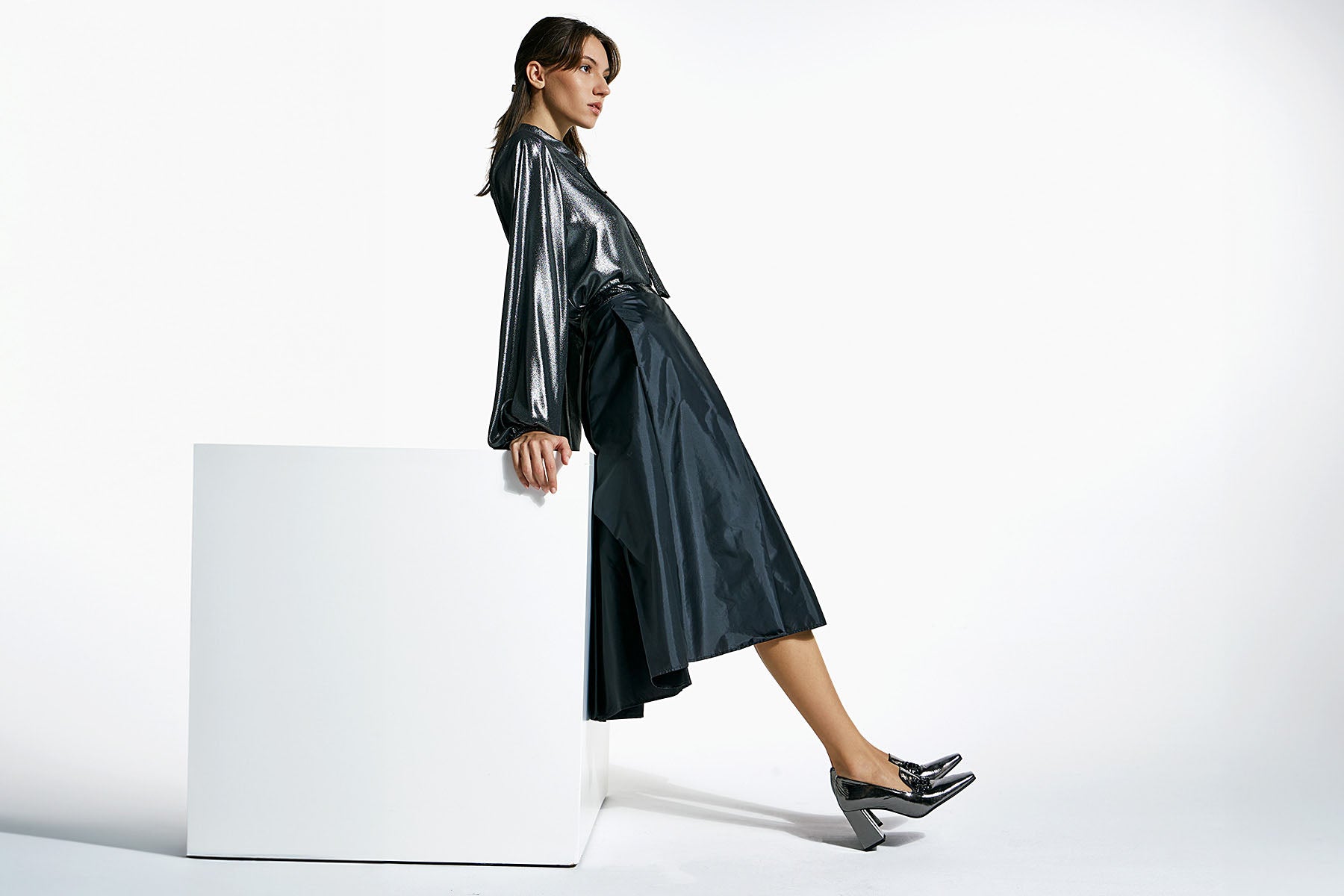 Zinda 2467F Γόβες Μοκασίνια - Ατσαλί