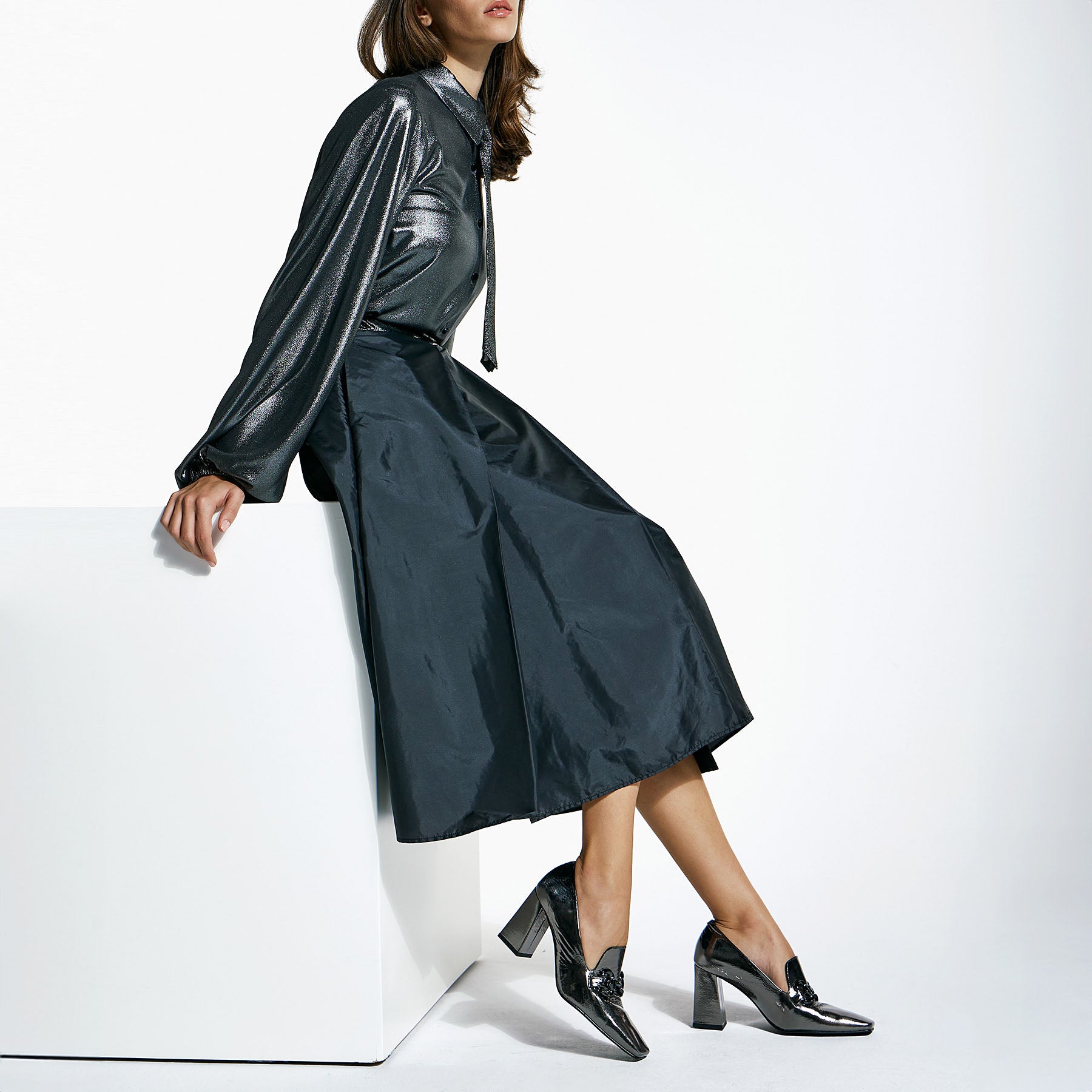 Zinda 2467F Γόβες Μοκασίνια - Ατσαλί