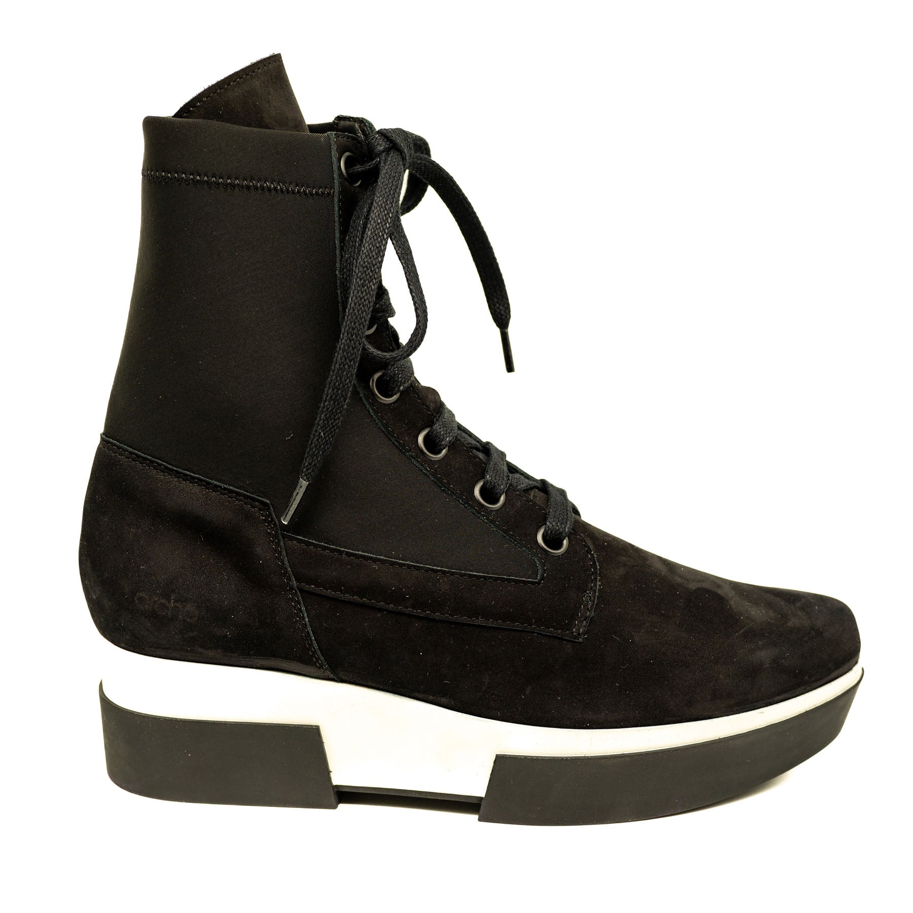 Arche Μποτάκια Δίπατα με Κορδόνια - Μαύρα