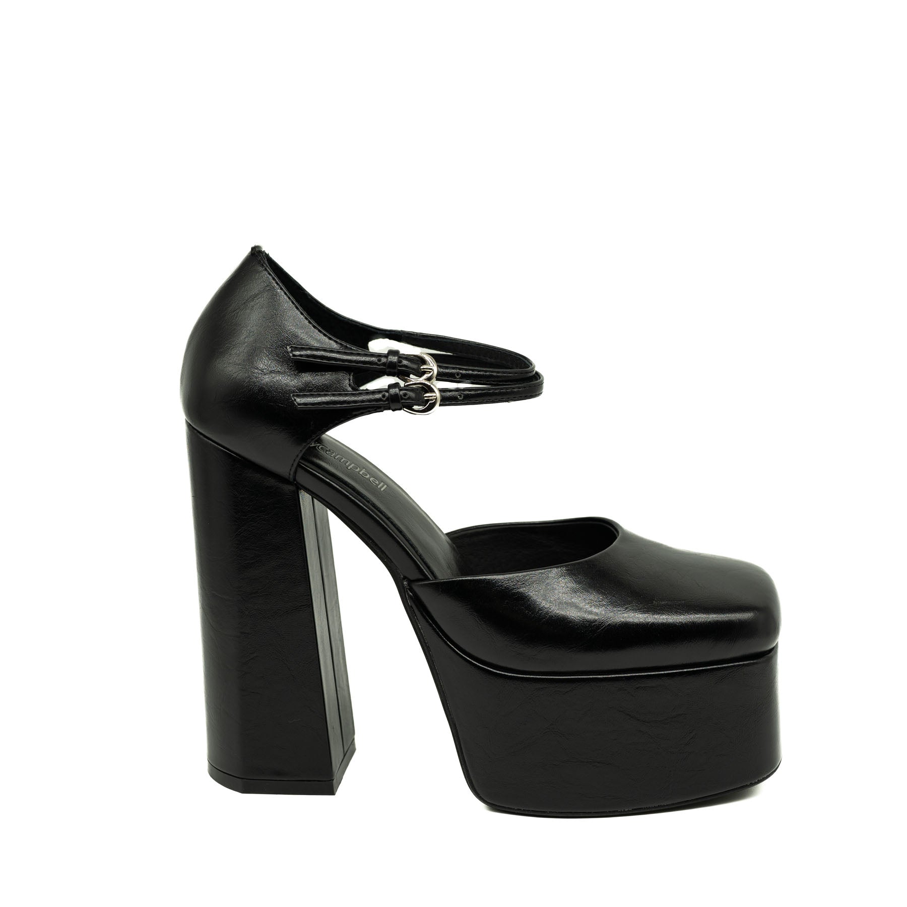 Jeffrey Campbell Γόβες Πλατφόρμα με Διπλή Μπαρέτα - Μαύρες