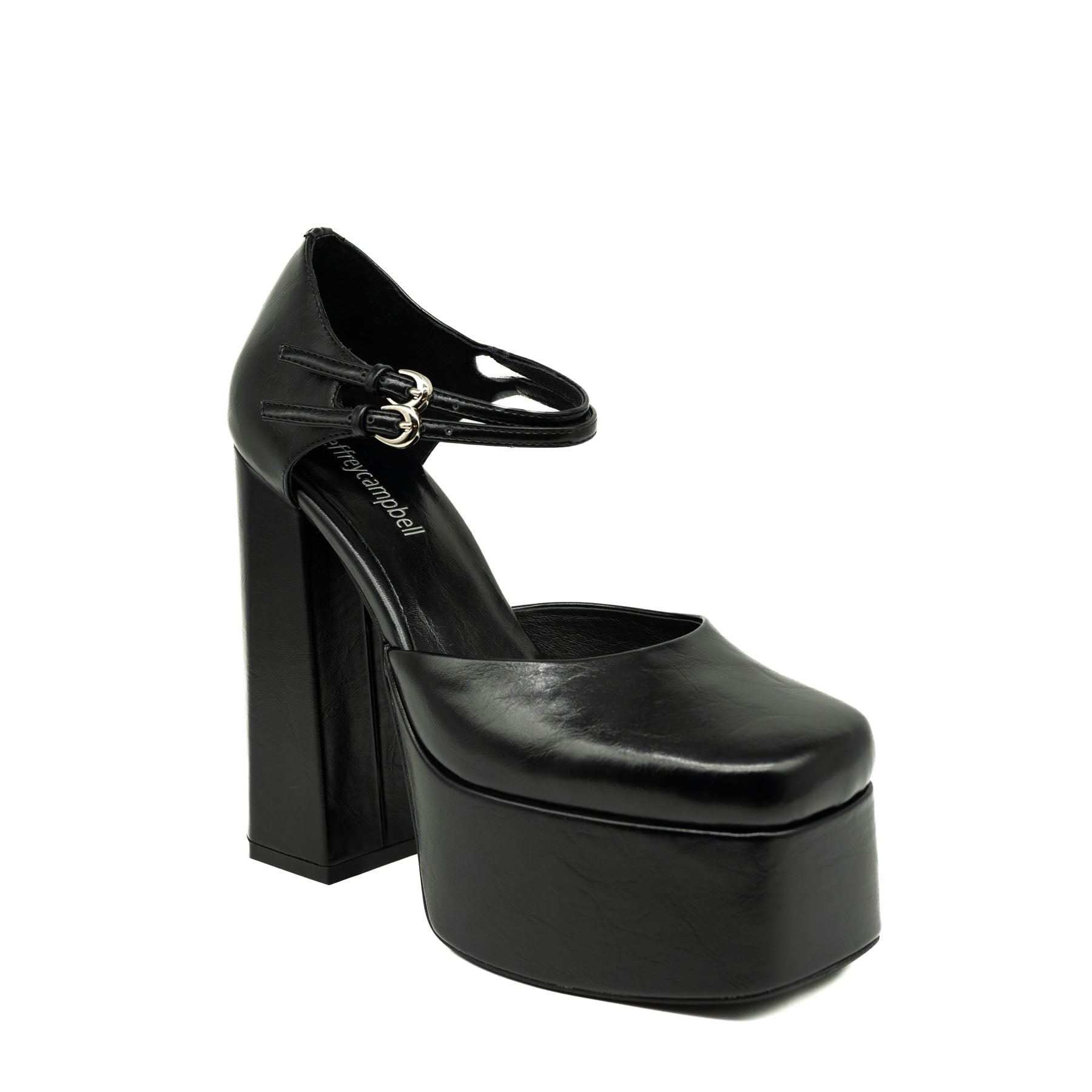 Jeffrey Campbell Γόβες Πλατφόρμα με Διπλή Μπαρέτα - Μαύρες