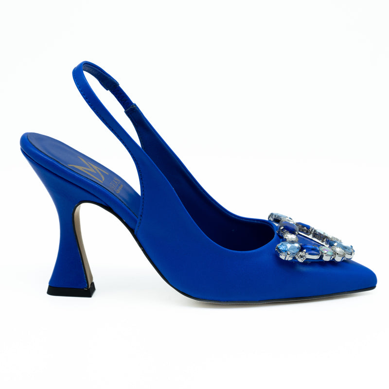 Marian Slingback Γόβες με Κρύσταλλα - Blue Electric
