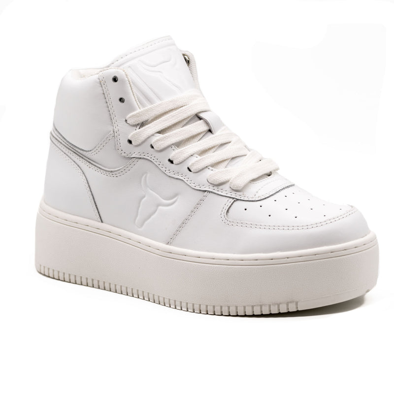 Windsor Smith Sneakers Δερμάτινα Πλατφόρμα - Άσπρα
