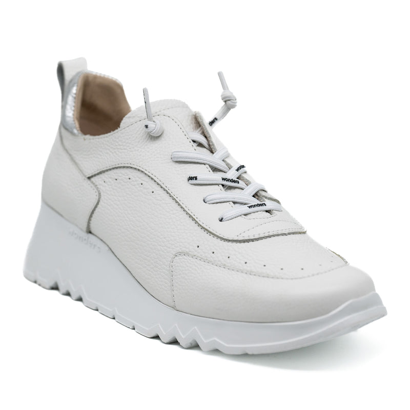 Wonders Sneakers Πλατφόρμες με Ελαστικά Κορδόνια - Off White